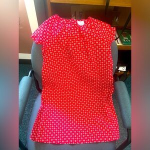 Hannah Anderson red and white dress